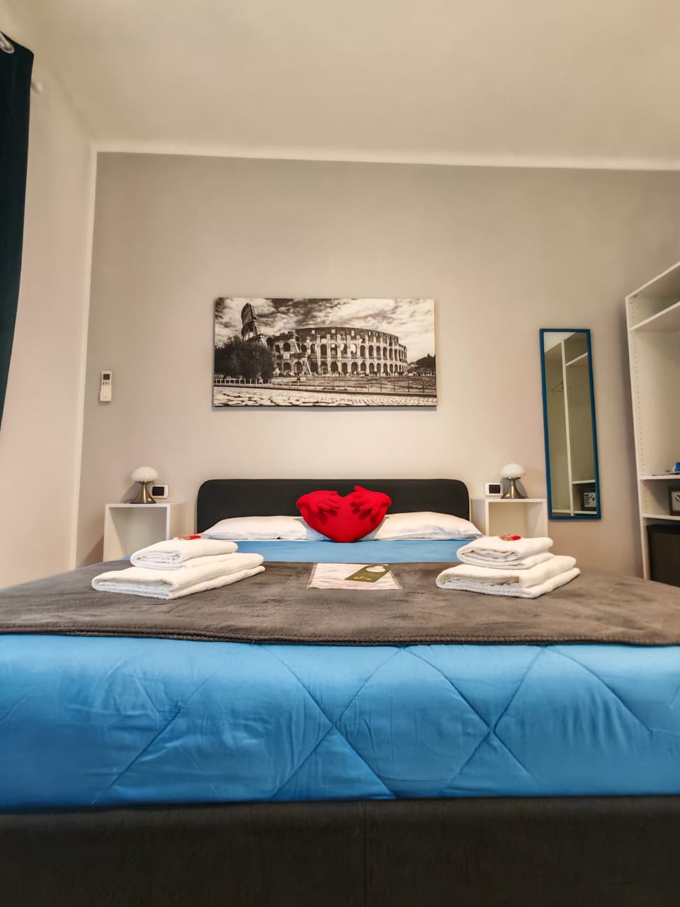 Double Room (Blue) | Minibar, in-room safe, individually decorated, individually furnished