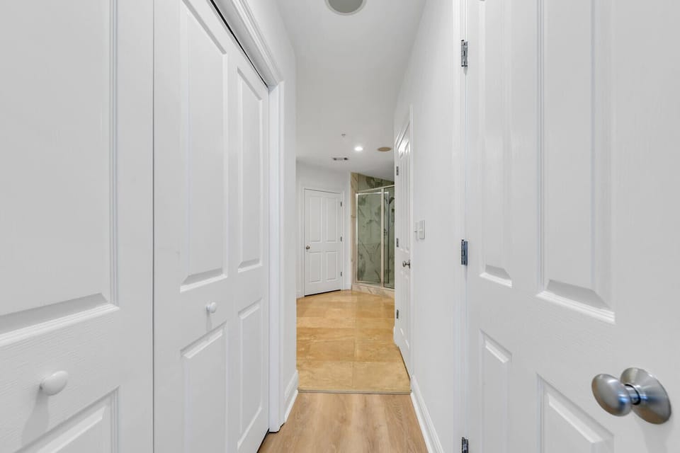 Hall to Master bathroom