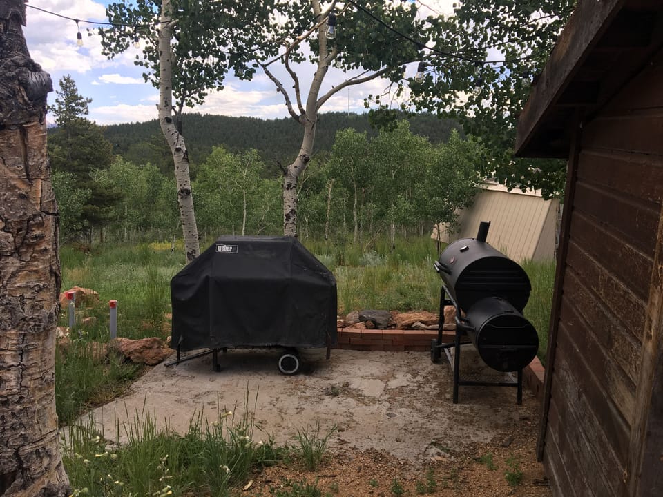 Enjoy outdoor cooking on the gas grill or smoker. Just steps to the kitchen 