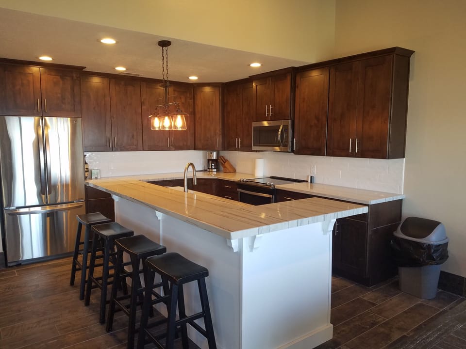 Gourmet Kitchen with Granite and Stainless Steel