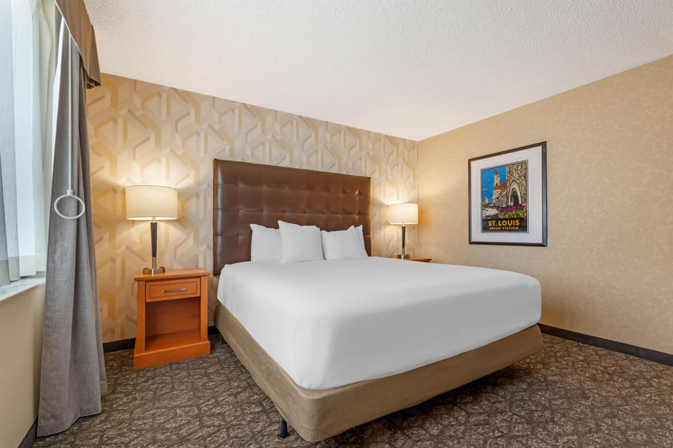 Room, 1 King Bed, Accessible (Roll in Shower) | Desk, blackout drapes, iron/ironing board, cribs (free)