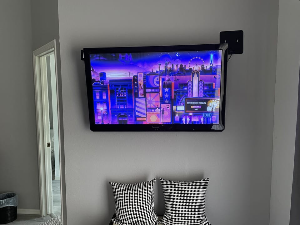 50 inch TV in Master Bedroom