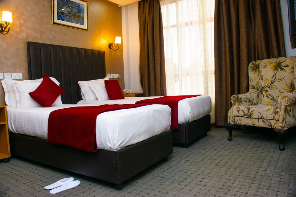 Twin Room | Premium bedding, memory foam beds, desk, free WiFi