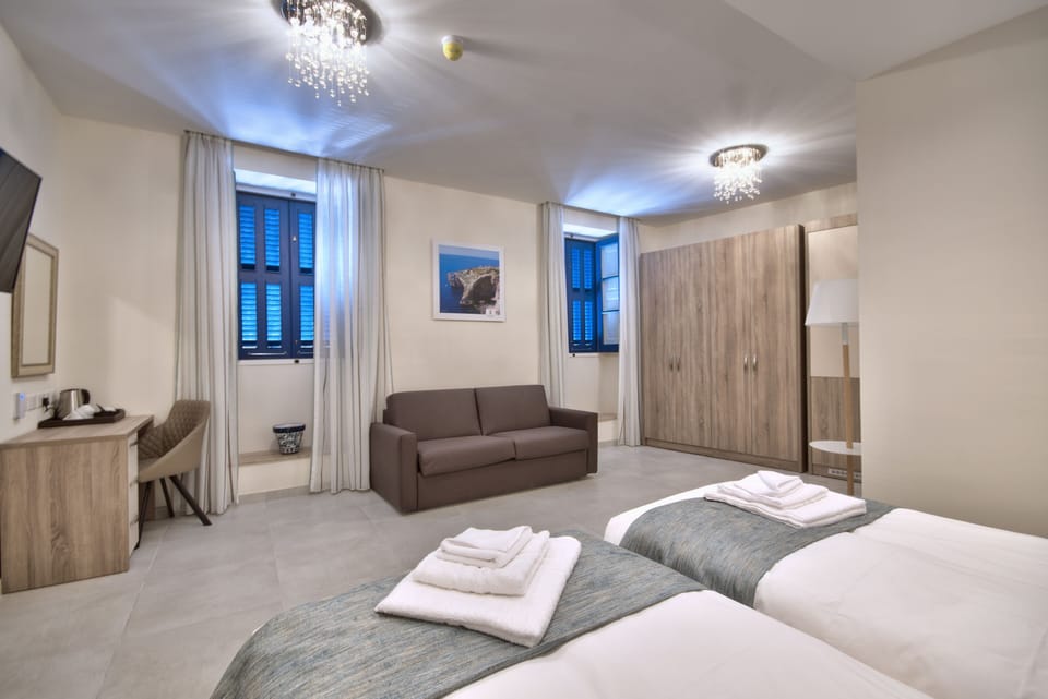Family Double or Twin Room (No4) | 1 bedroom, in-room safe, desk, laptop workspace