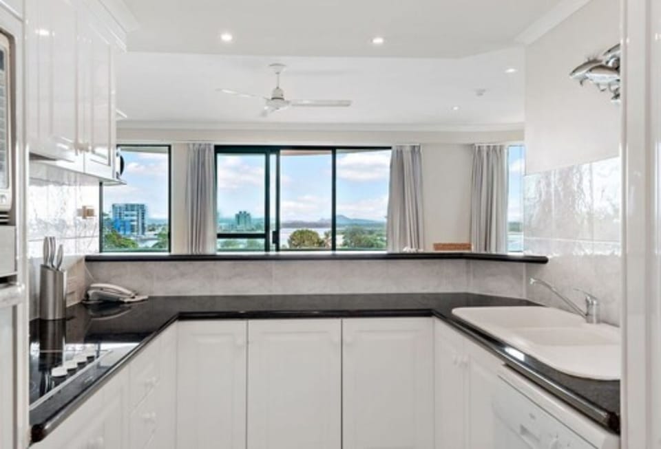 2 Bedroom Ocean/River View Apartment | Private kitchen | Full-size fridge, microwave, stovetop, dishwasher