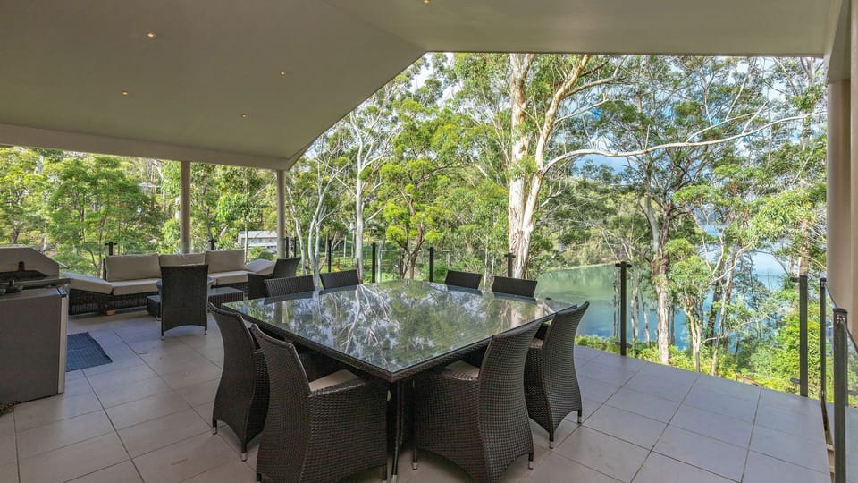 Balcony Dining with Lake View
