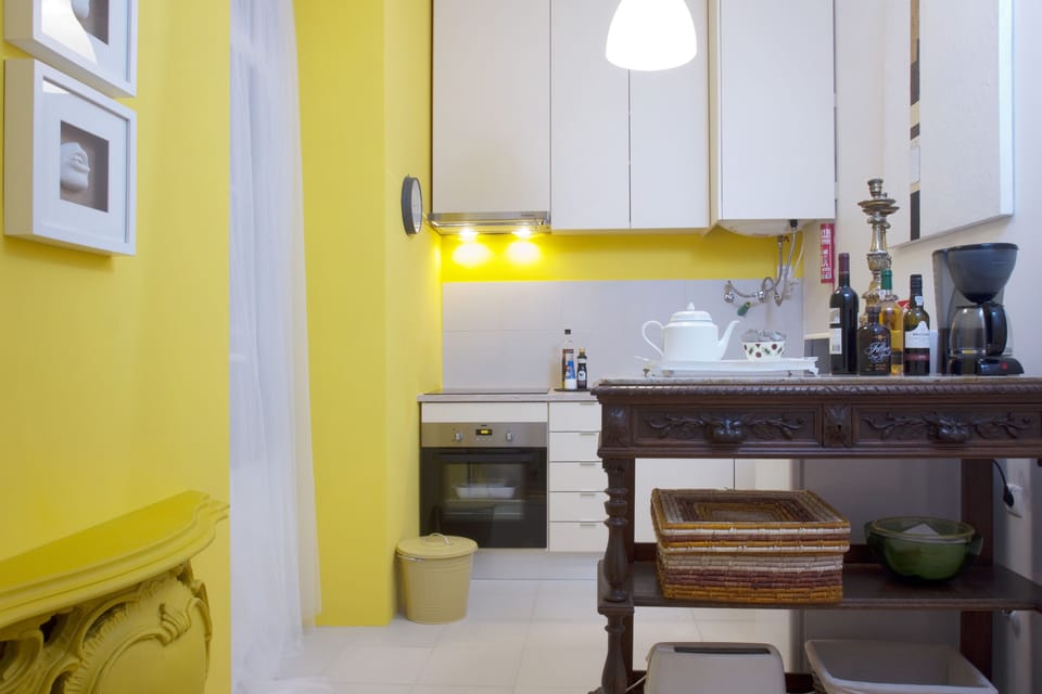 Apartment, 2 Bedrooms, Balcony, Garden View | Private kitchen | Coffee/tea maker, full-size fridge, microwave, oven