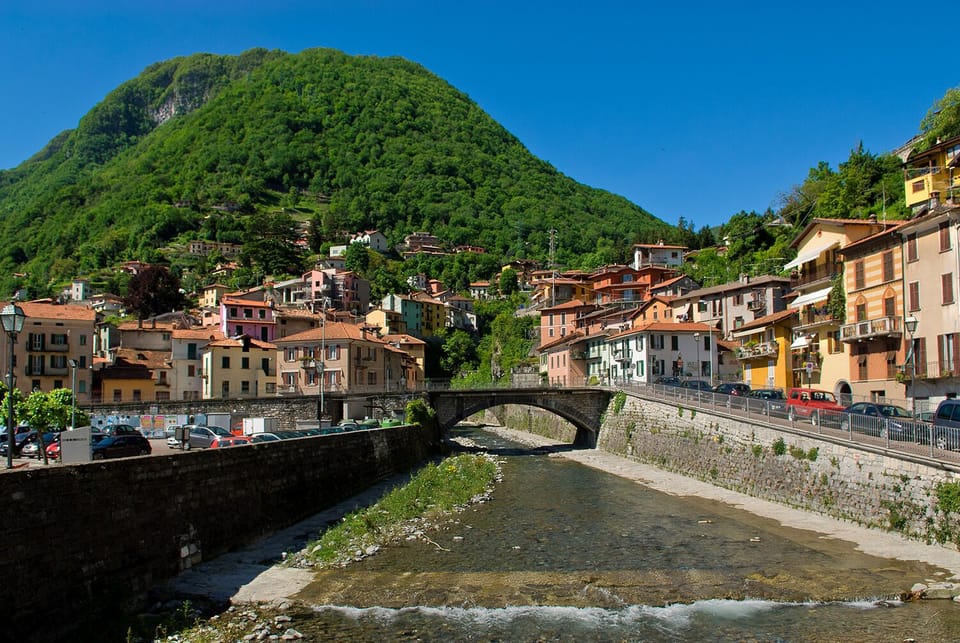 The village of Argegno as viewed from the lake.
