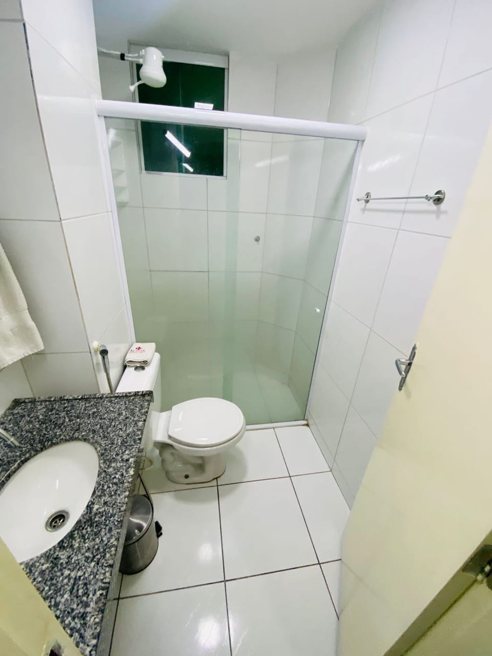 Shower, towels, soap