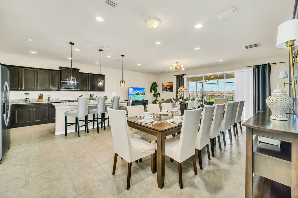 Dining and Kitchen area