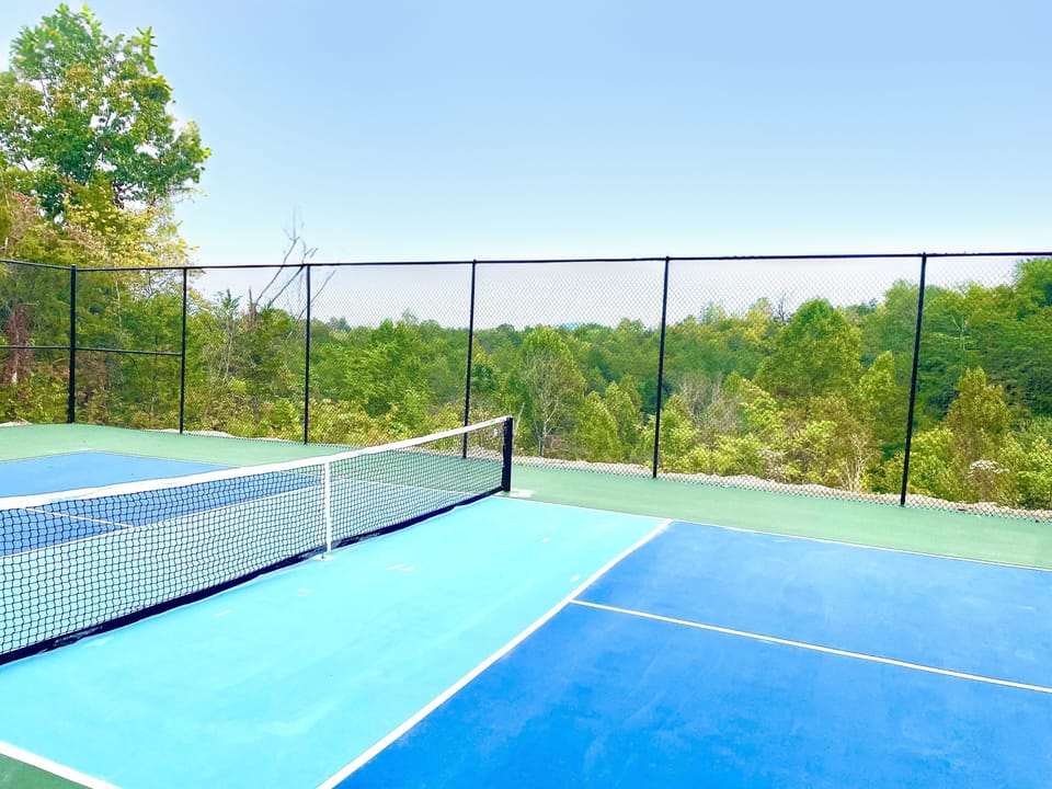 Private fenced in pickleball court with a view (Brand New!!)