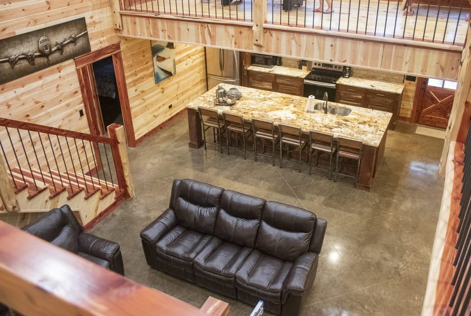 living area - view from upstairs