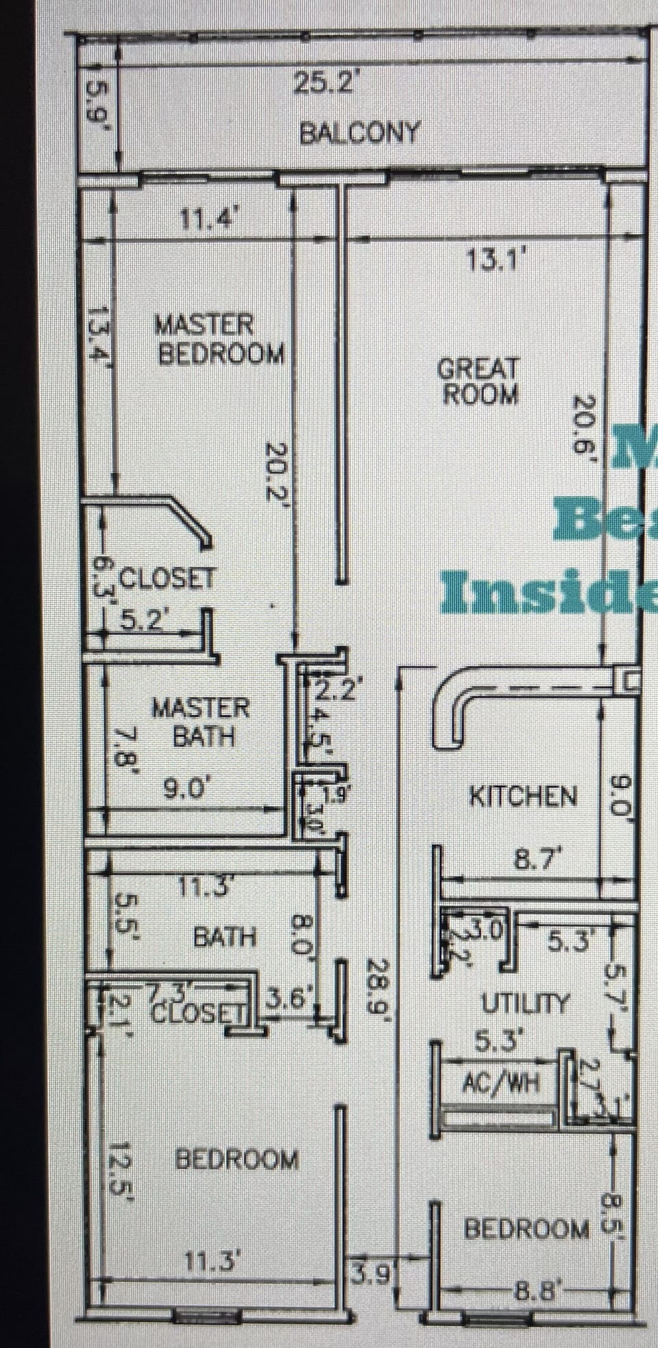 This in a layout of our floorplan.  