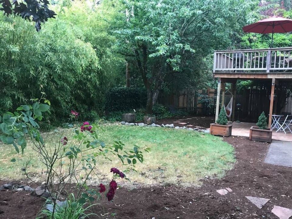 Private Fenced Backyard