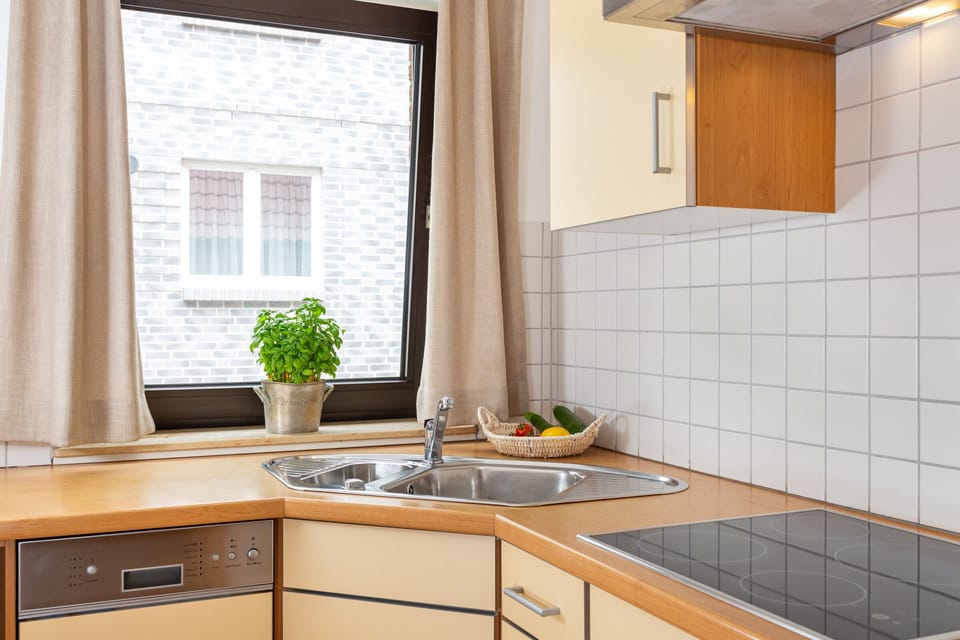 Kitchen in the holiday apartment Jungnamen Sand 01 in Wittduen on the island Amrum