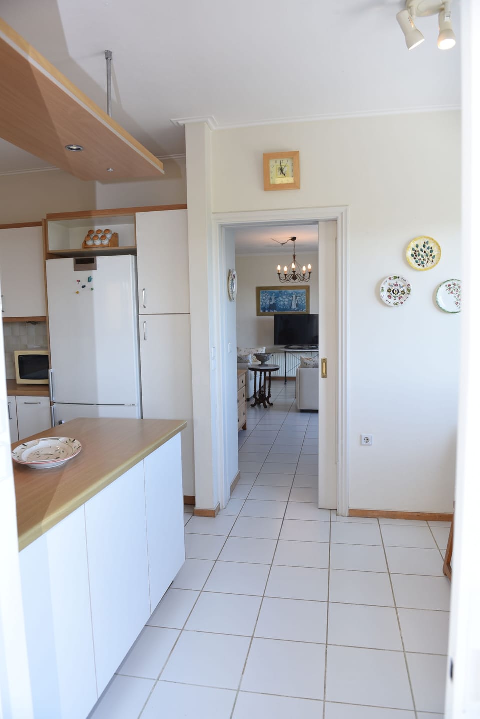 Apartment, 3 Bedrooms | Living area | TV, fireplace