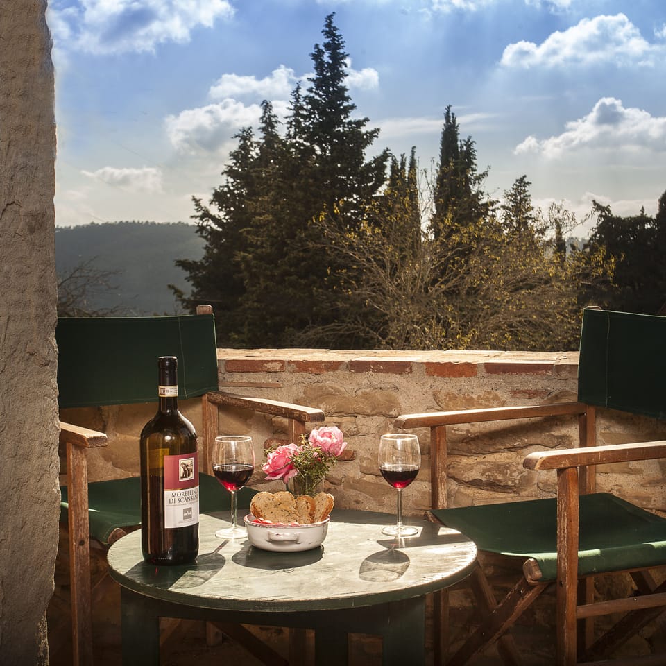 Relaxing spot under the loggia 