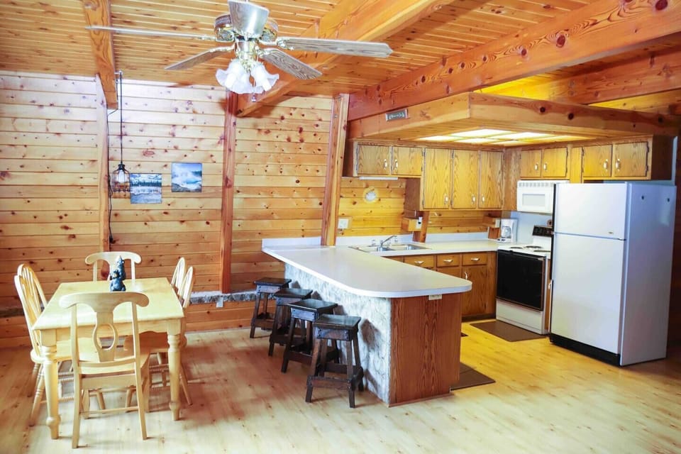 Large fully stocked kitchen for your convenience 