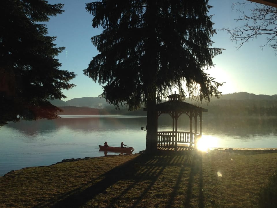 Morning coffee on the gazebo is one of our favorite things 