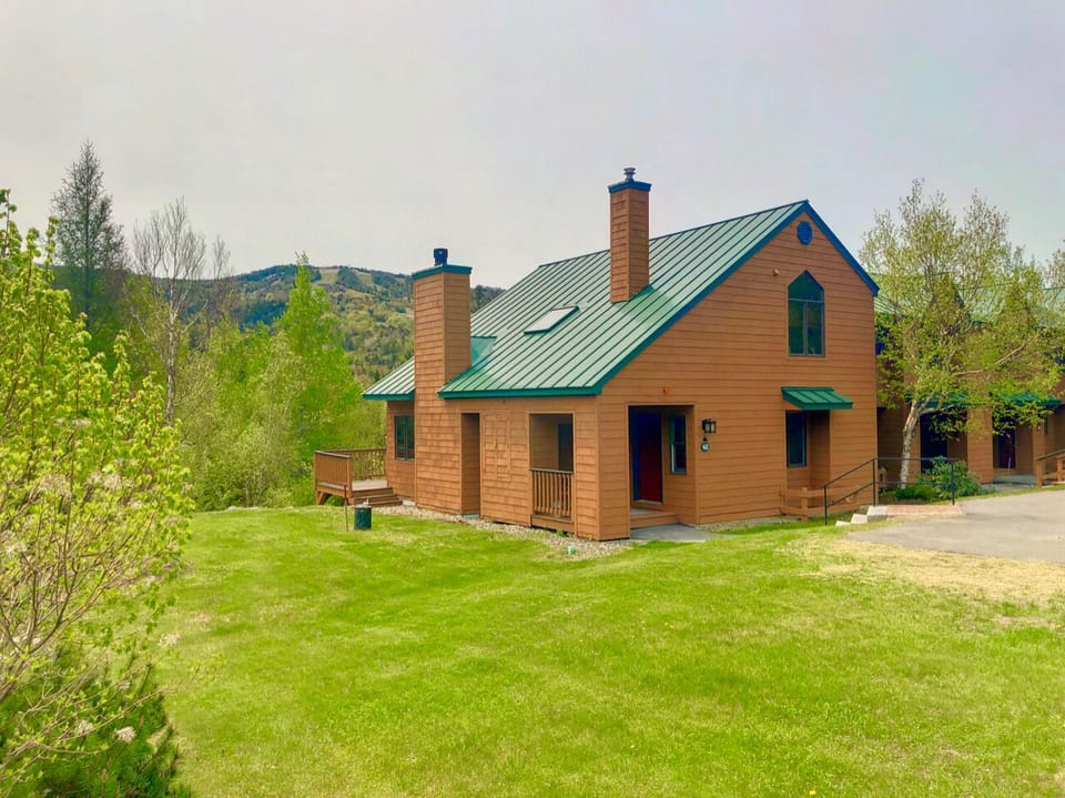 This spacious townhome offers breathtaking views and a warm, inviting atmosphere.
