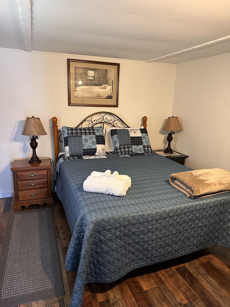 Master bedroom,  on first floor, queen bed