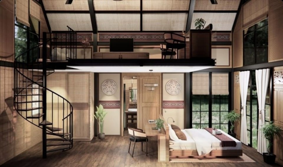 Luxury Loft | Living area | 32-inch flat-screen TV with satellite channels, TV, Netflix
