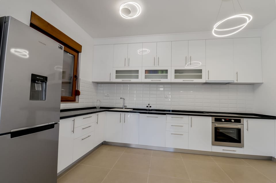Villa, Private Pool, Sea View | Private kitchen | Coffee/tea maker, full-size fridge, oven, stovetop