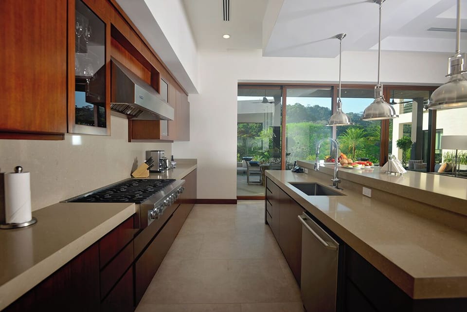 Large kitchen with everything you need during your stay.