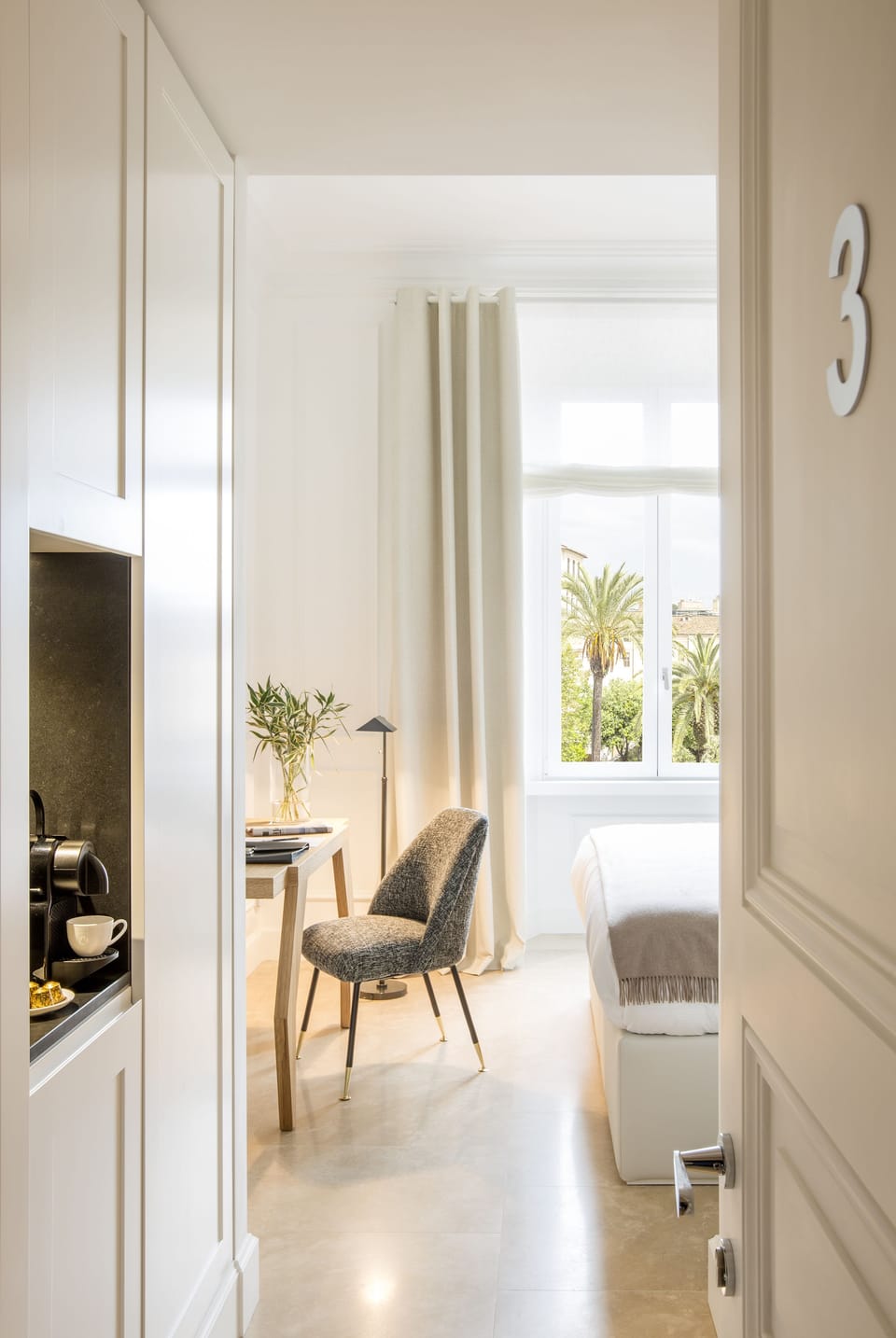 Deluxe Double or Twin Room, Garden View | Premium bedding, down comforters, free minibar, in-room safe