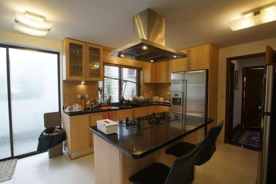 5-Bedroom Private Pool Villa | Private kitchen | Full-size fridge, microwave, stovetop, dishwasher