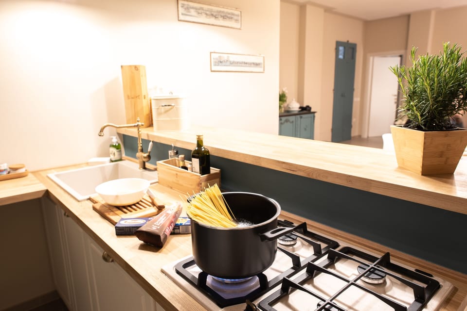 Apartment, 2 Bathrooms | Private kitchen | Fridge, coffee/tea maker, electric kettle