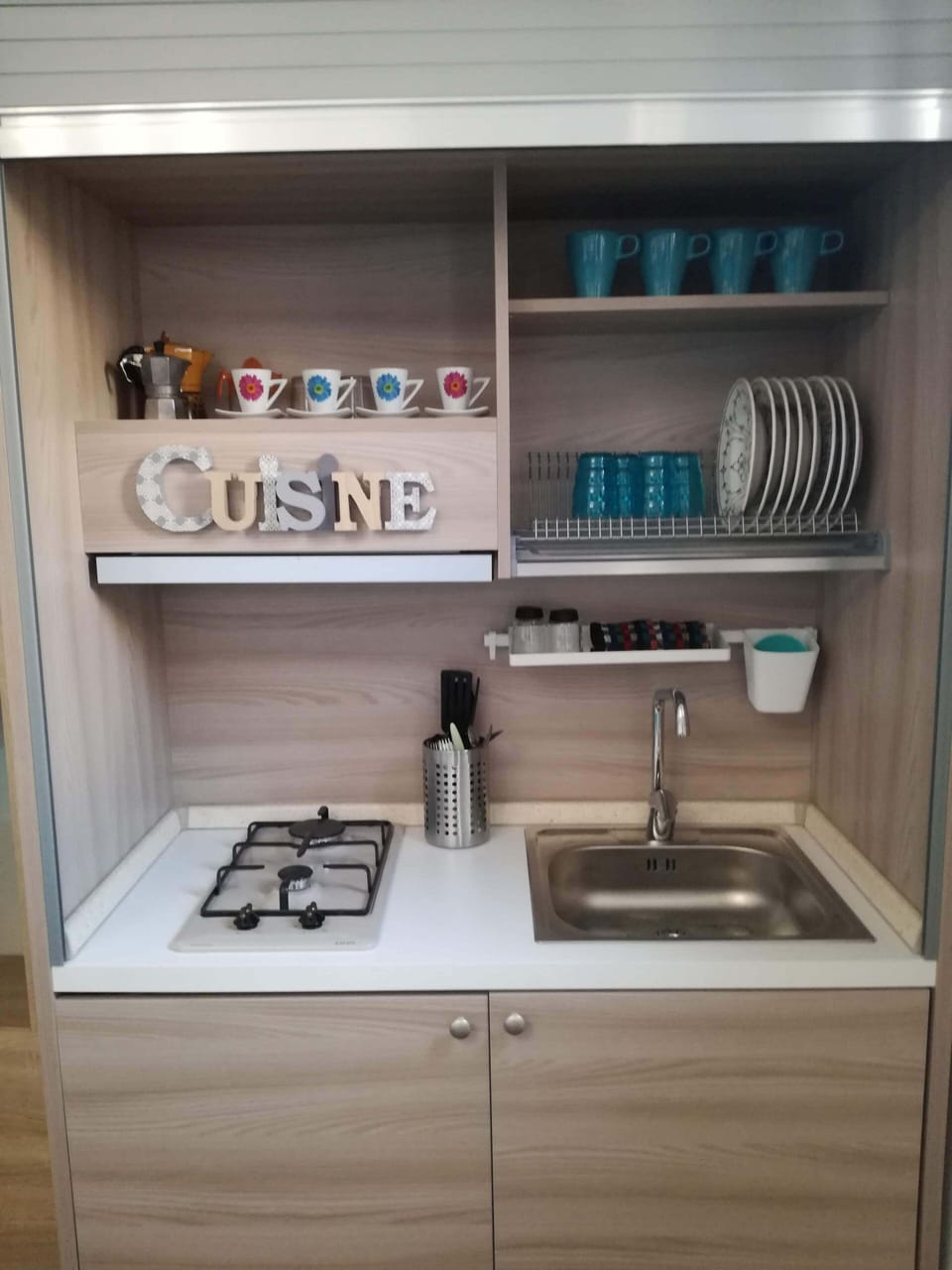 Deluxe Quadruple Room, Multiple Beds, Garden View | Private kitchenette | Microwave, stovetop, espresso maker, coffee/tea maker
