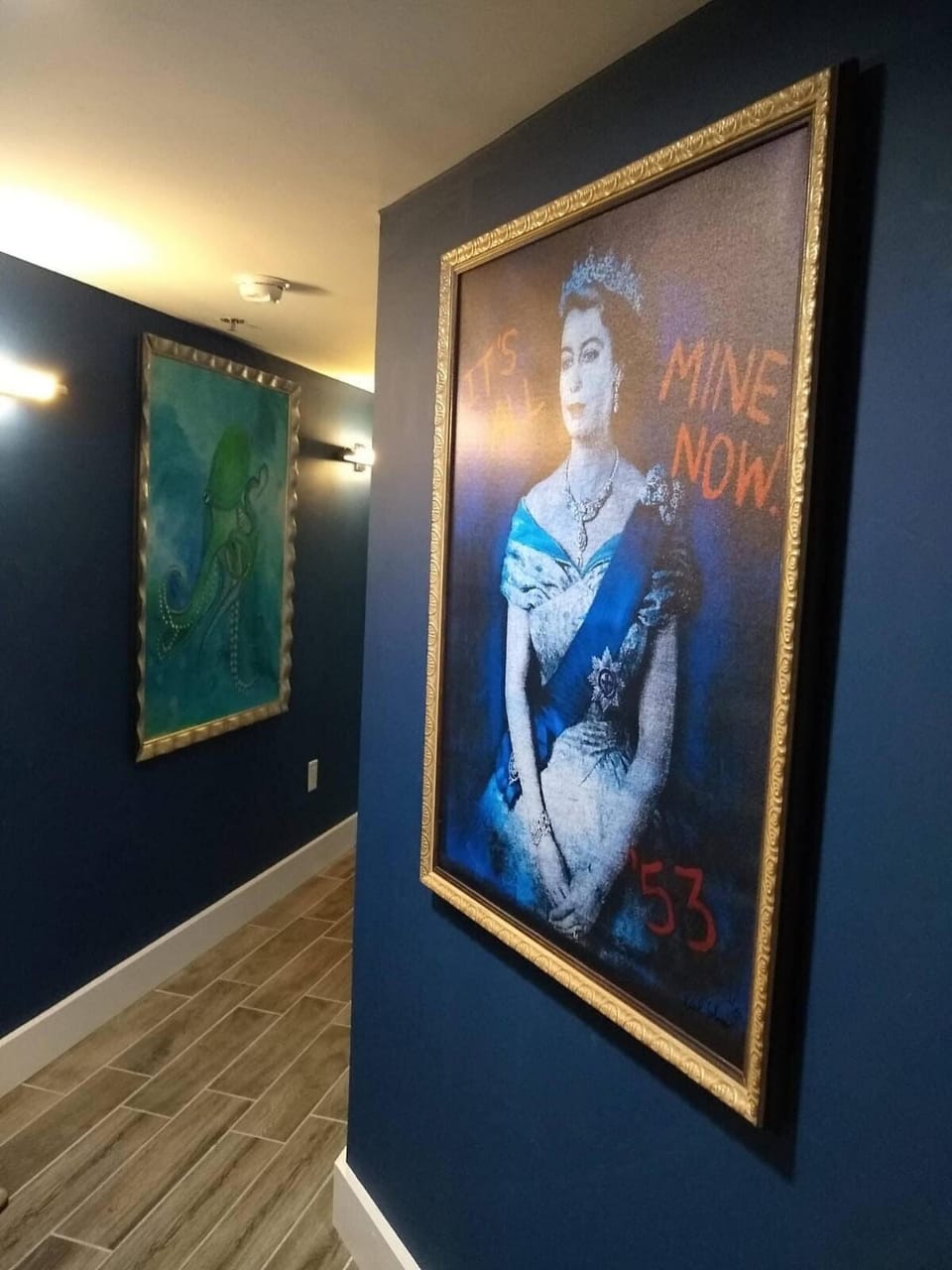 This is an art filled unit. 