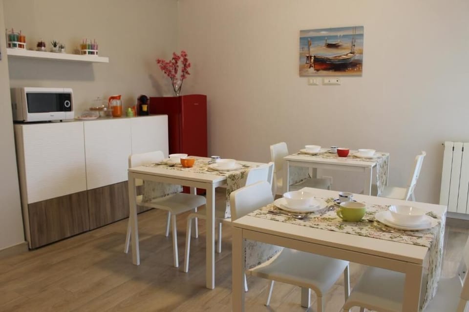 Shared fridge, microwave, coffee/tea maker