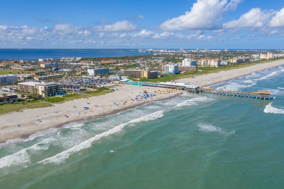 Chateau by the Sea is only steps to the famous Cocoa Beach Pier.