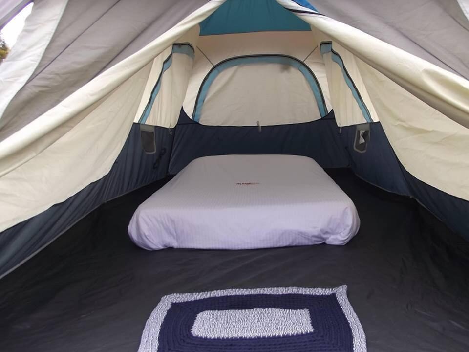 Tent, Private Bathroom, Garden Area | Bed sheets