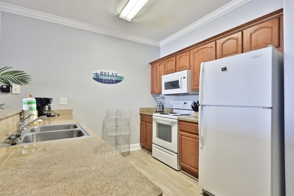Fully stocked kitchen
