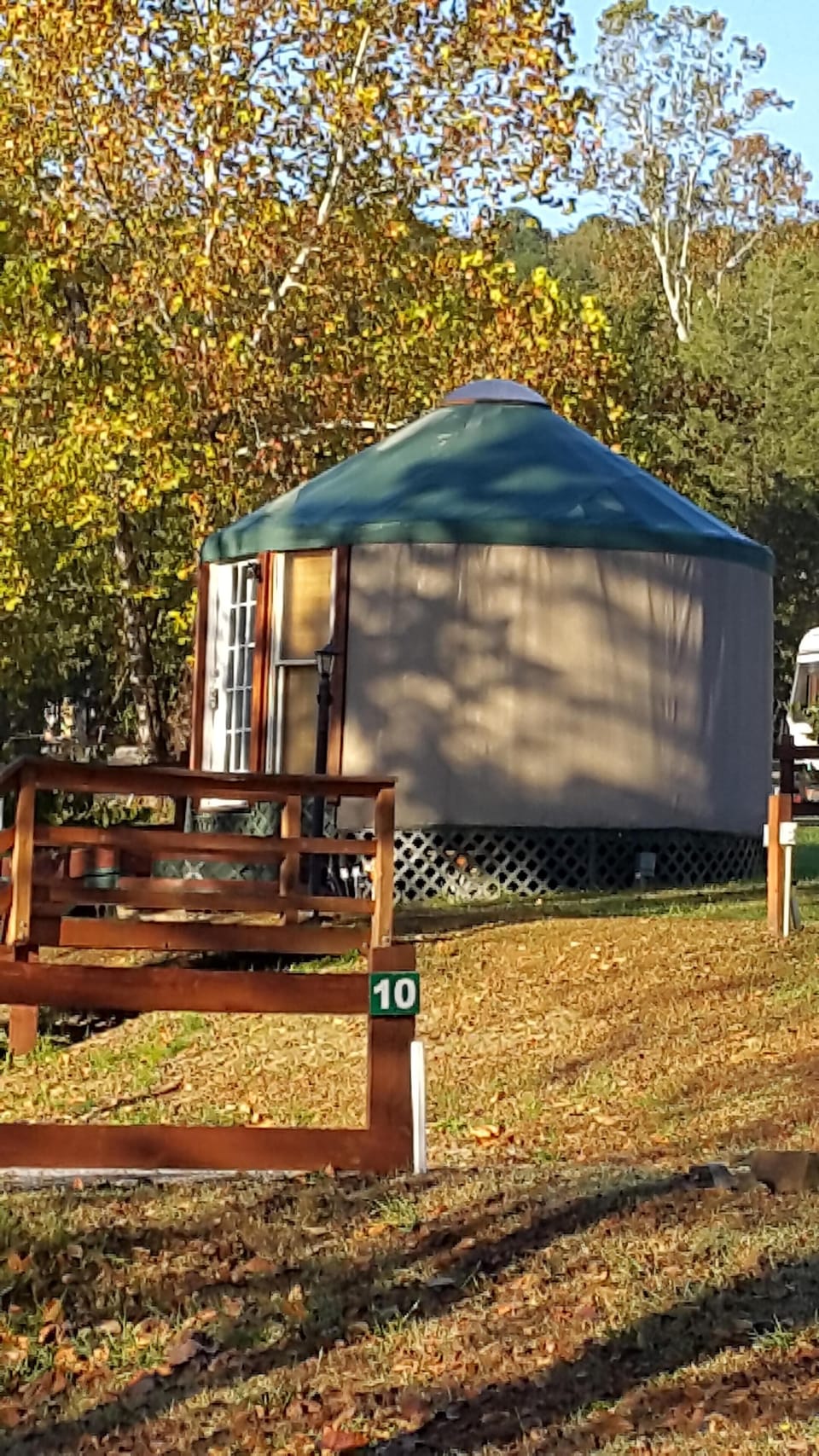 Hummingbird yurt sits atop river bank - $110.00 night plus tax up to 4ppl