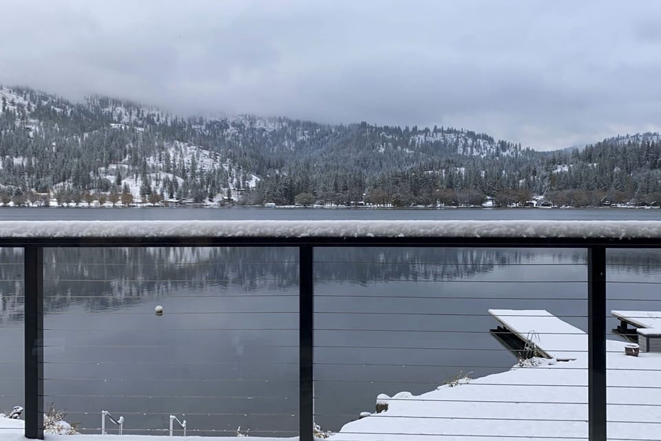 View from Furnished Deck in Winter