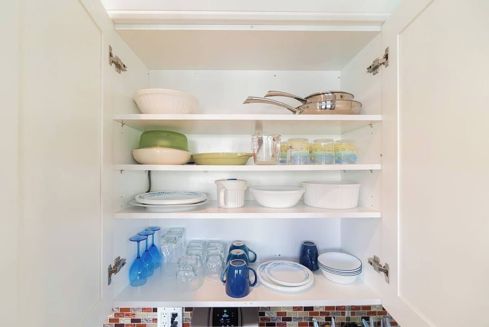 Fully stocked kitchenette
