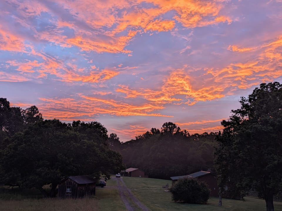 West Virginia sunset 
