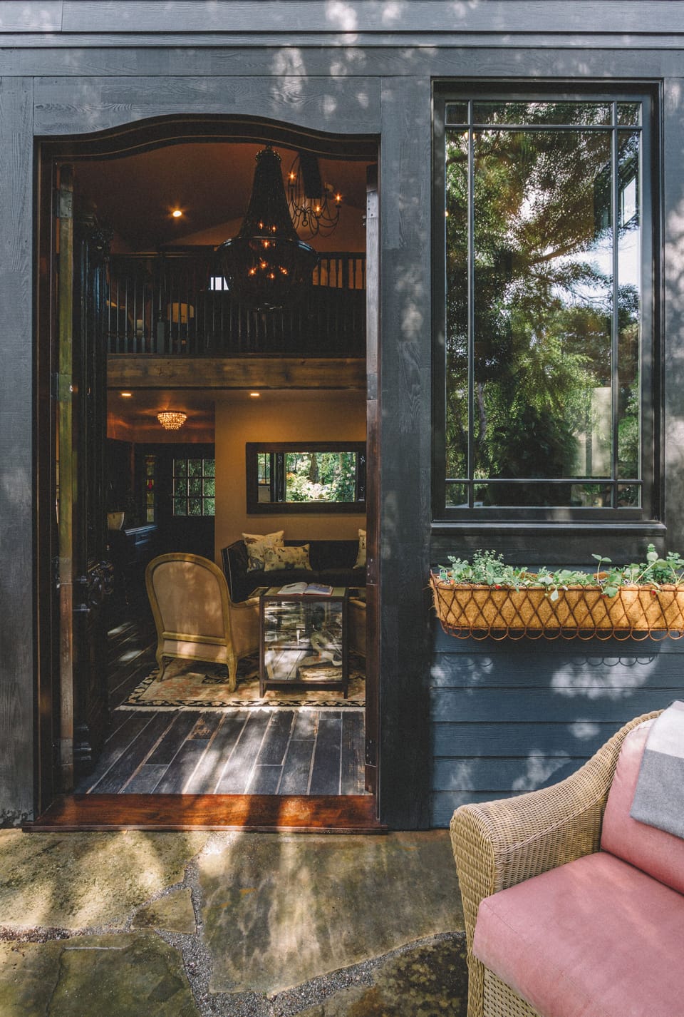 Swing open 10ft. Doors to create an indoor/ outdoor space