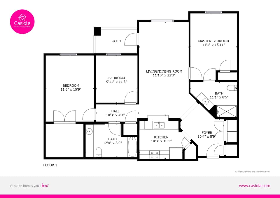 Blueprint of the condo
