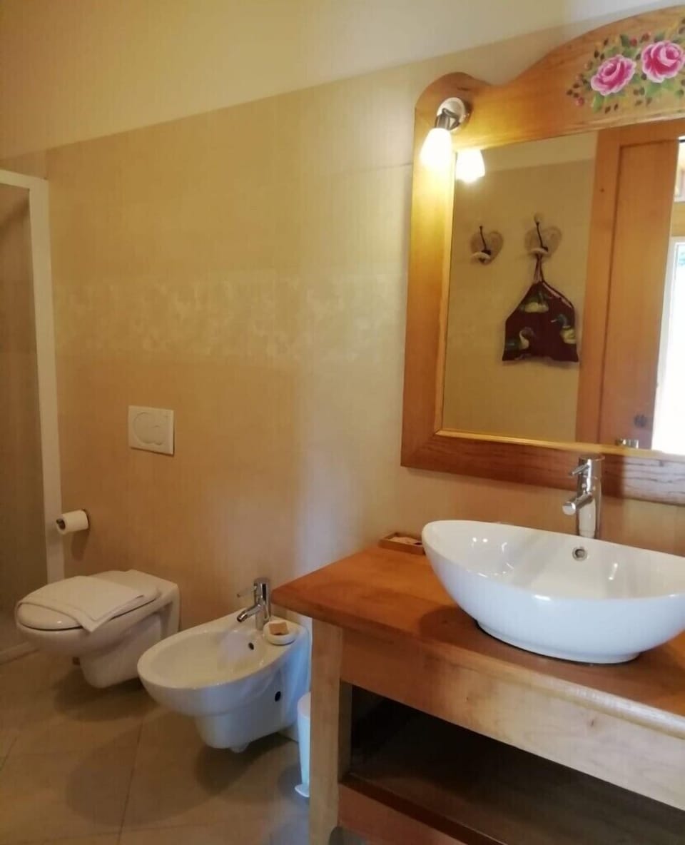 Junior Suite, Patio, Garden View | Bathroom | Shower, free toiletries, hair dryer, bidet