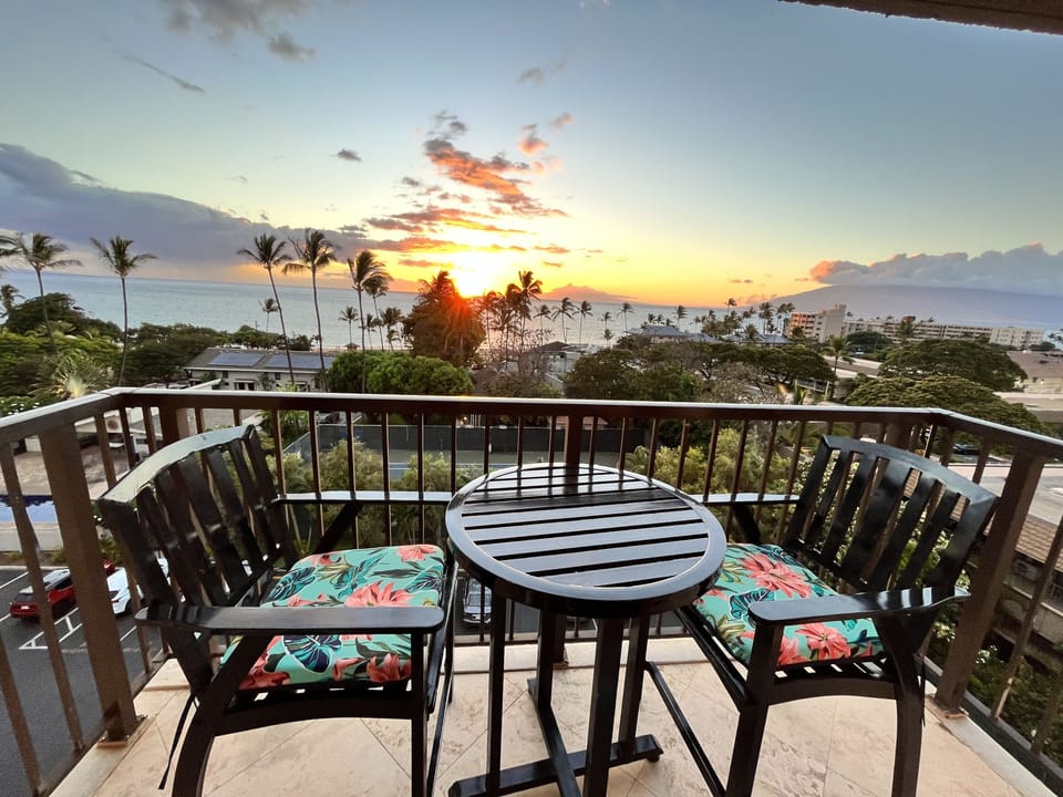 Enjoy relaxing while watching the sunset from the lanai