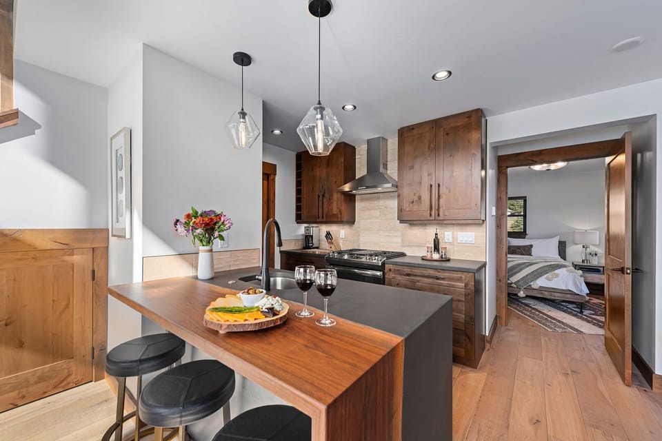 View of kitchen from the living room