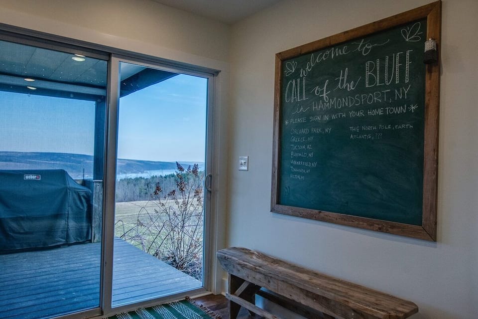 Patio doors to the deck