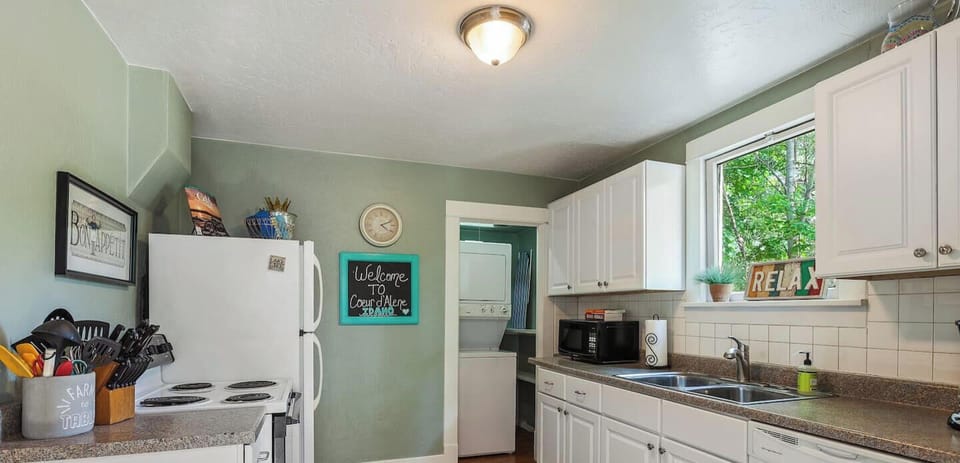 Washer and dryer are on site