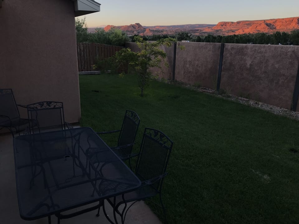 Outdoor table.