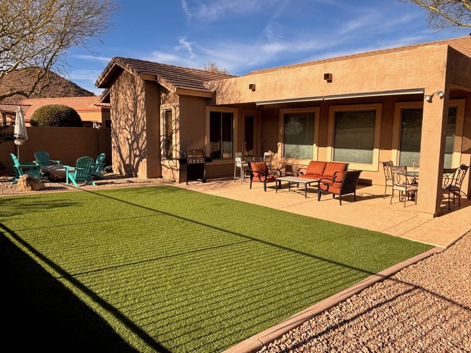 Large extended patio for entertaining!